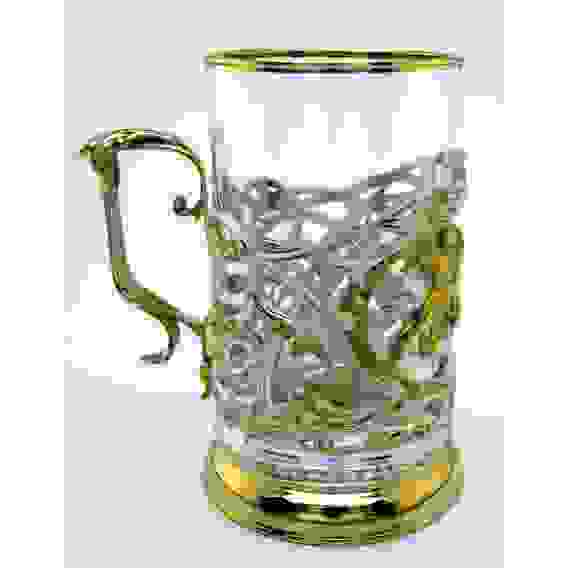 Подстаканник "Рог изобилия" (серебрение, золочение)