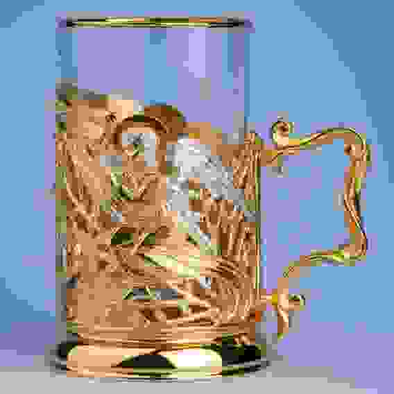 Подстаканник литой Кулич (серебрение, золочение)