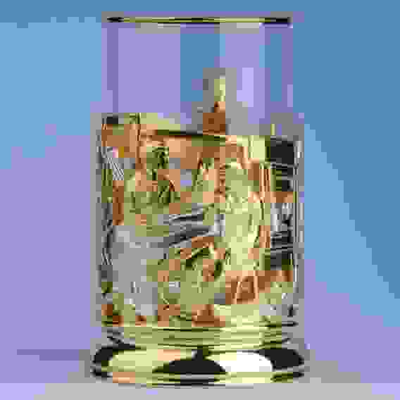 Подстаканник литой Медики (серебрение, золочение)