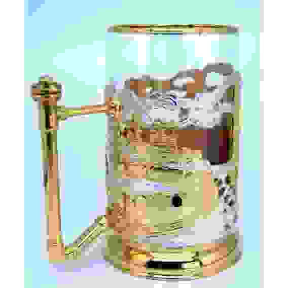 Подстаканник "Нефть" (серебрение, золочение)
