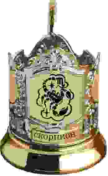 Подстаканник Скорпион с позолочением