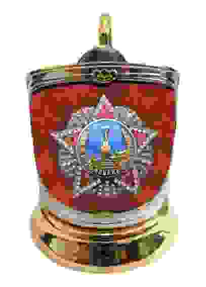 Подстаканник позолота сублимация Орден Победы (новая пластина)