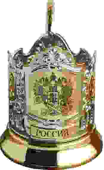 Подстаканник позолоченный с гравировкой "Налоговая служба"