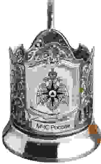 Подстаканник никел.МЧС РФ