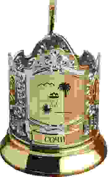 Подстаканник позолоченный "Герб Сочи"