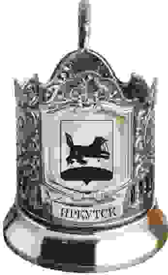 Подстаканник черненый "Герб Иркутска"
