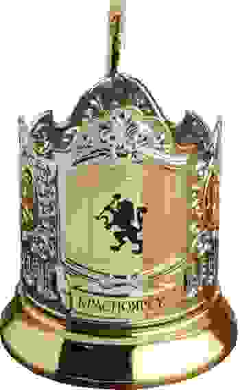Подстаканник позолоченный "Герб Красноярска"