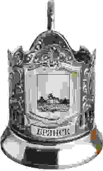 Подстаканник черненый "Герб Брянска"