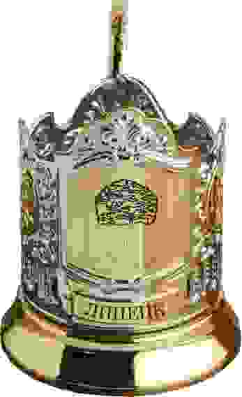 Подстаканник позолоченный "Герб Липецка"