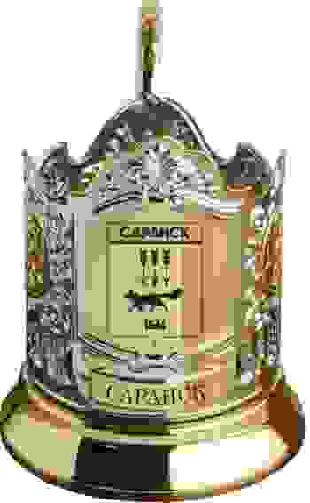 Подстаканник позолоченный "Герб Саранска"