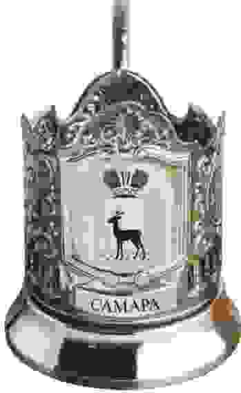 Подстаканник черненый "Герб Самары"