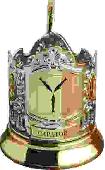 Подстаканник позолоченный "Герб Саратова"