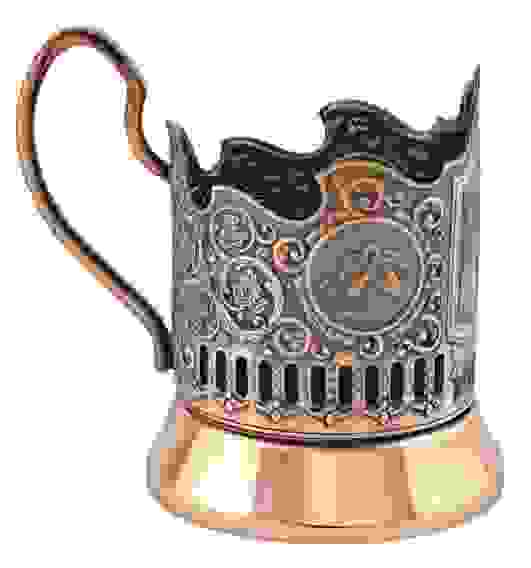 Подстаканник медный "Балерина"