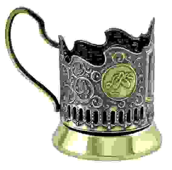 Подстаканник латунный "Балерина"