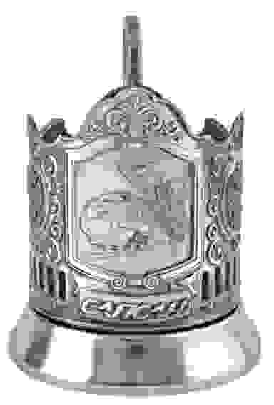 Подстаканник "Сапсан" никелированный с чернью