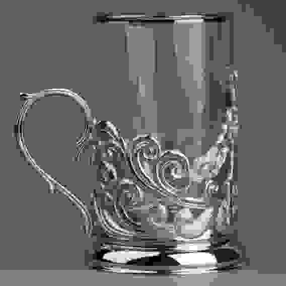 Подстаканник литой никелированный Георгий Победоносец