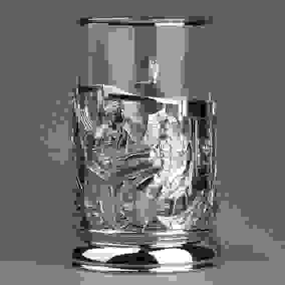 Подстаканник литой никелированный Медики