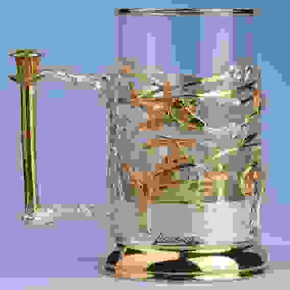 Подстаканник литой Вертолет (серебрение, золочение)