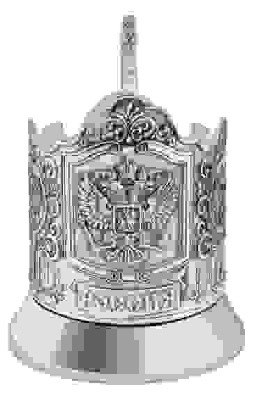 Подстаканник посеребрённый "Герб России"