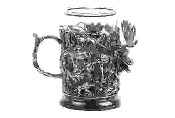 Подстаканник "Лось" (Серебрение)