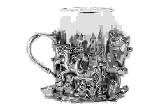 Подстаканник "Народный" (Серебрение)