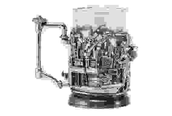 Подстаканник "Нефтяники" (Серебрение)