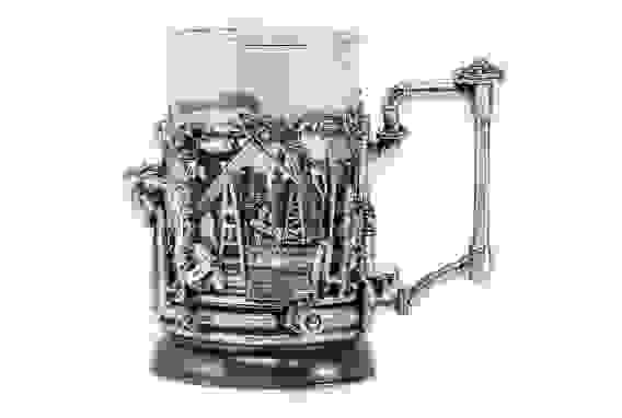 Подстаканник "Нефтяники" (Серебрение)