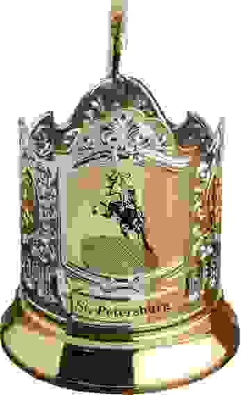 Подстаканник позолоченный с гравировкой "Медный всадник"